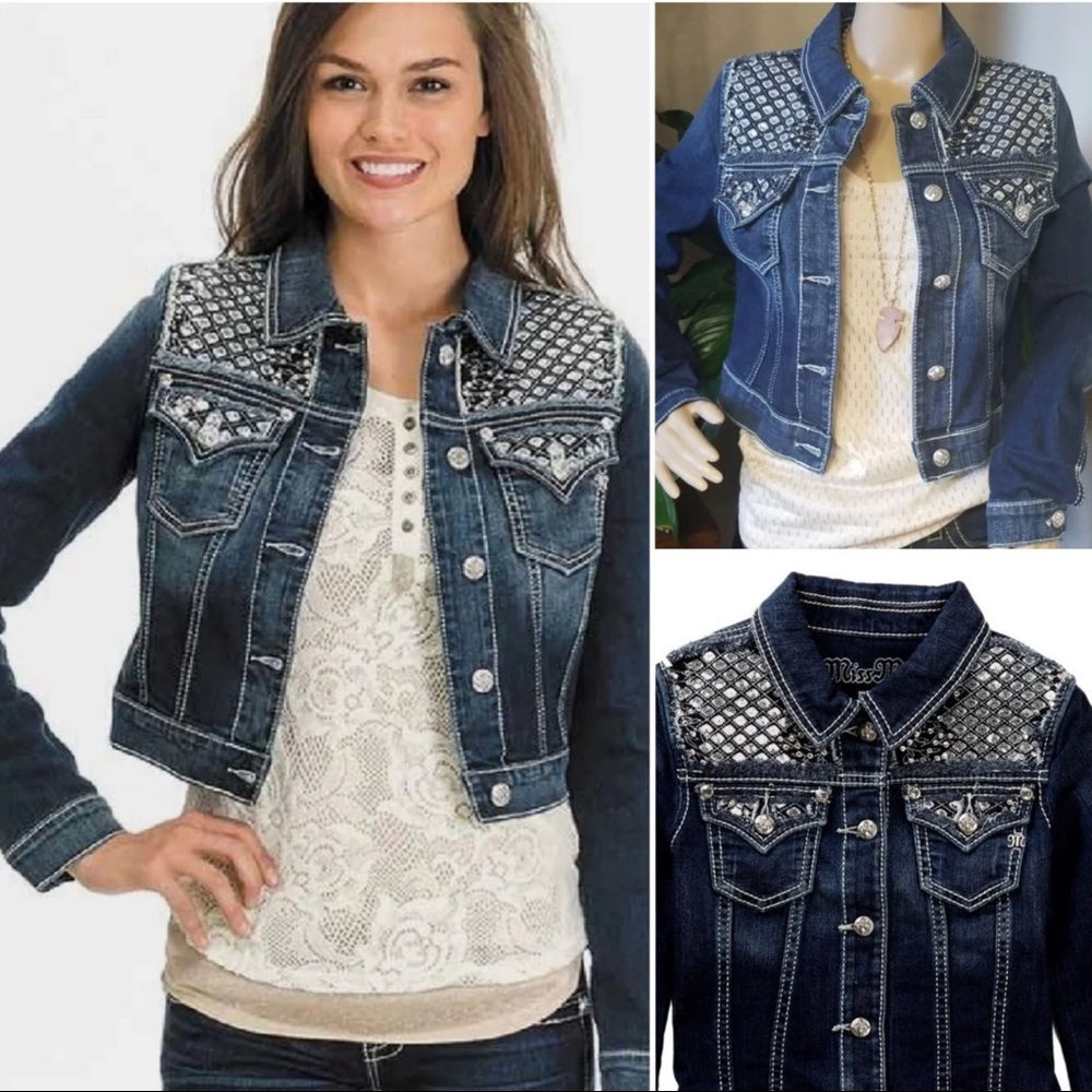 🔥MISS ME DENIM JACKET. Size M